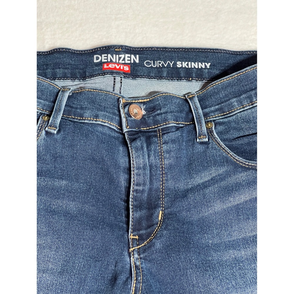 Denizen Levi's Curvy Skinny Jeans Womens 18W M Medium Wash Denim Blue Pants